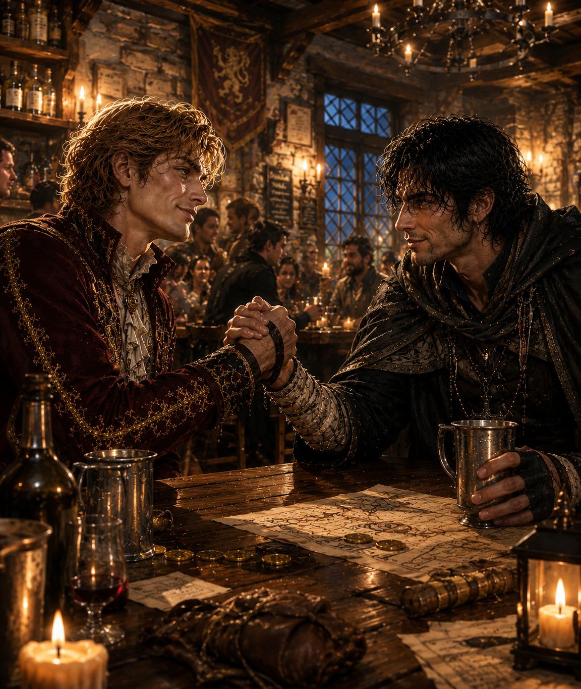 Inside the tavern