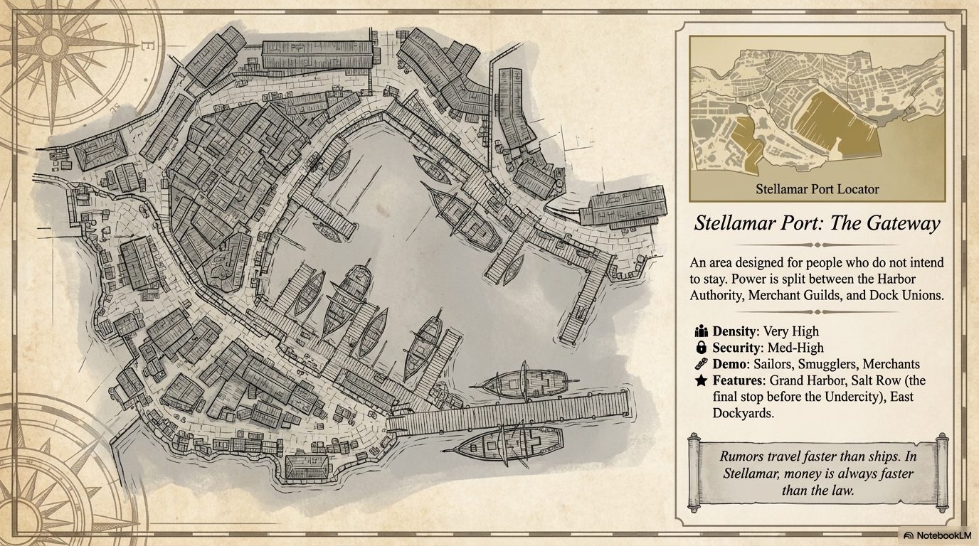 Atlas plate — Stellamar Port, the gateway