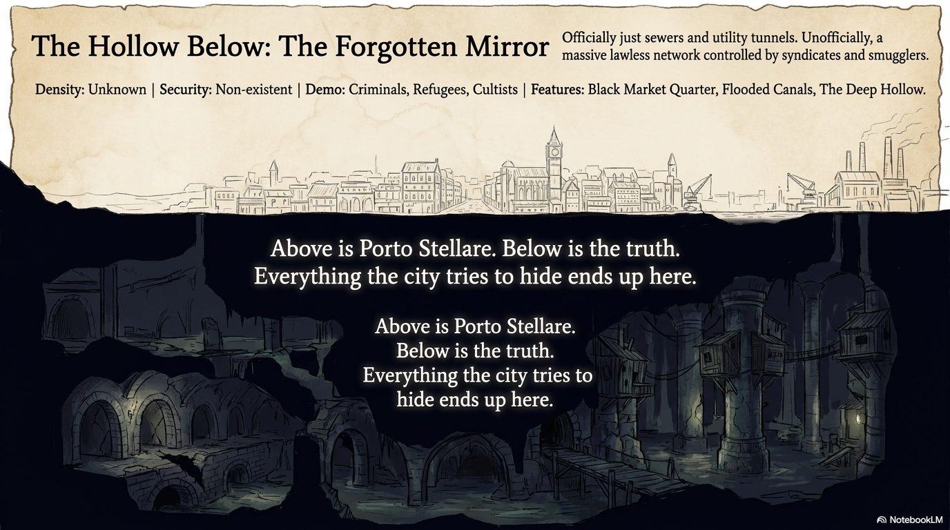 Atlas plate — The Hollow Below, the forgotten mirror